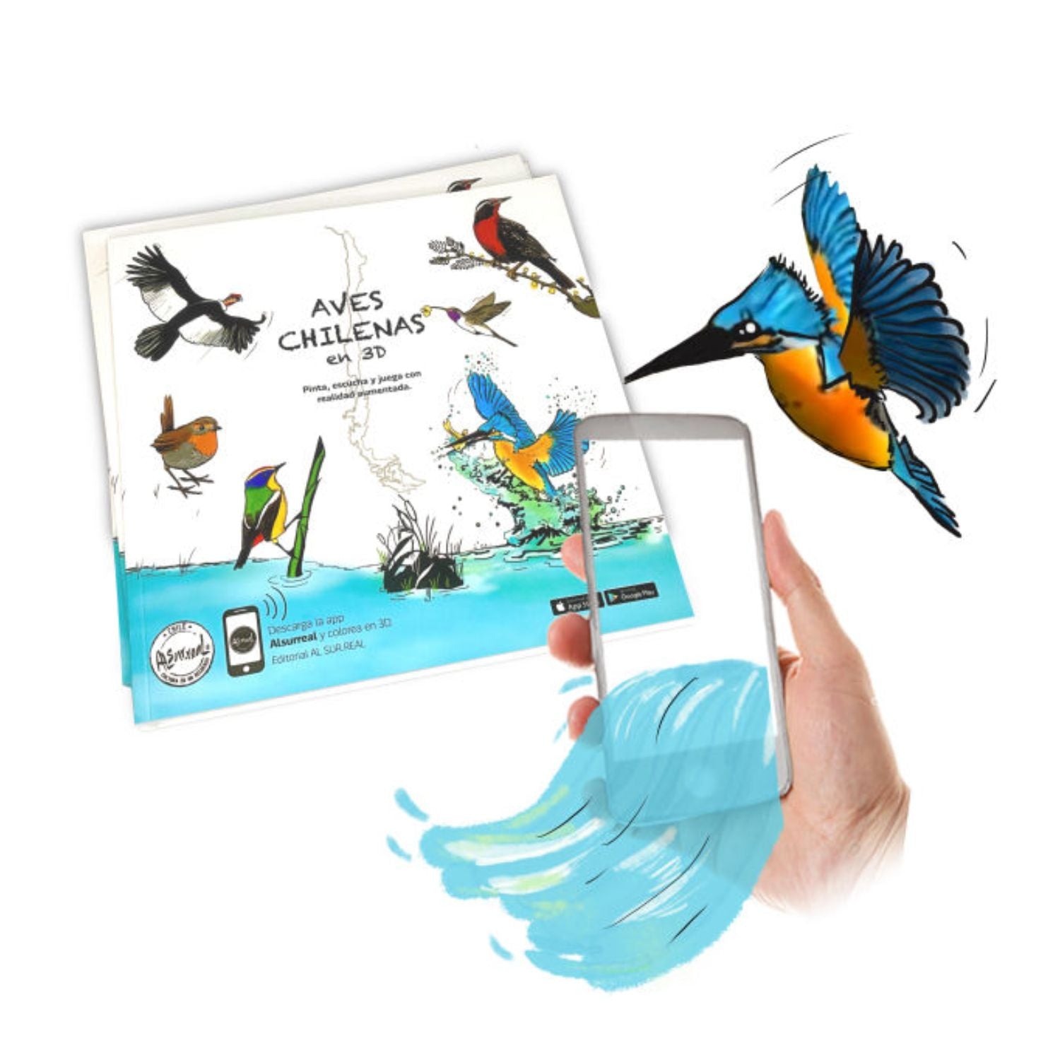 Aves chilenas en 3D