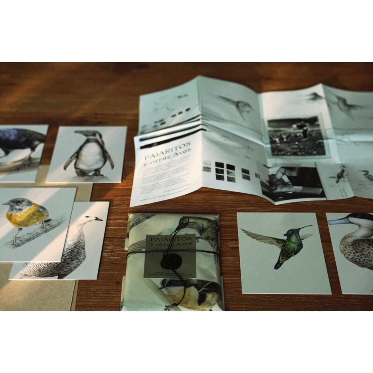 Postales pajaritos y otras aves (set 18 unidades)