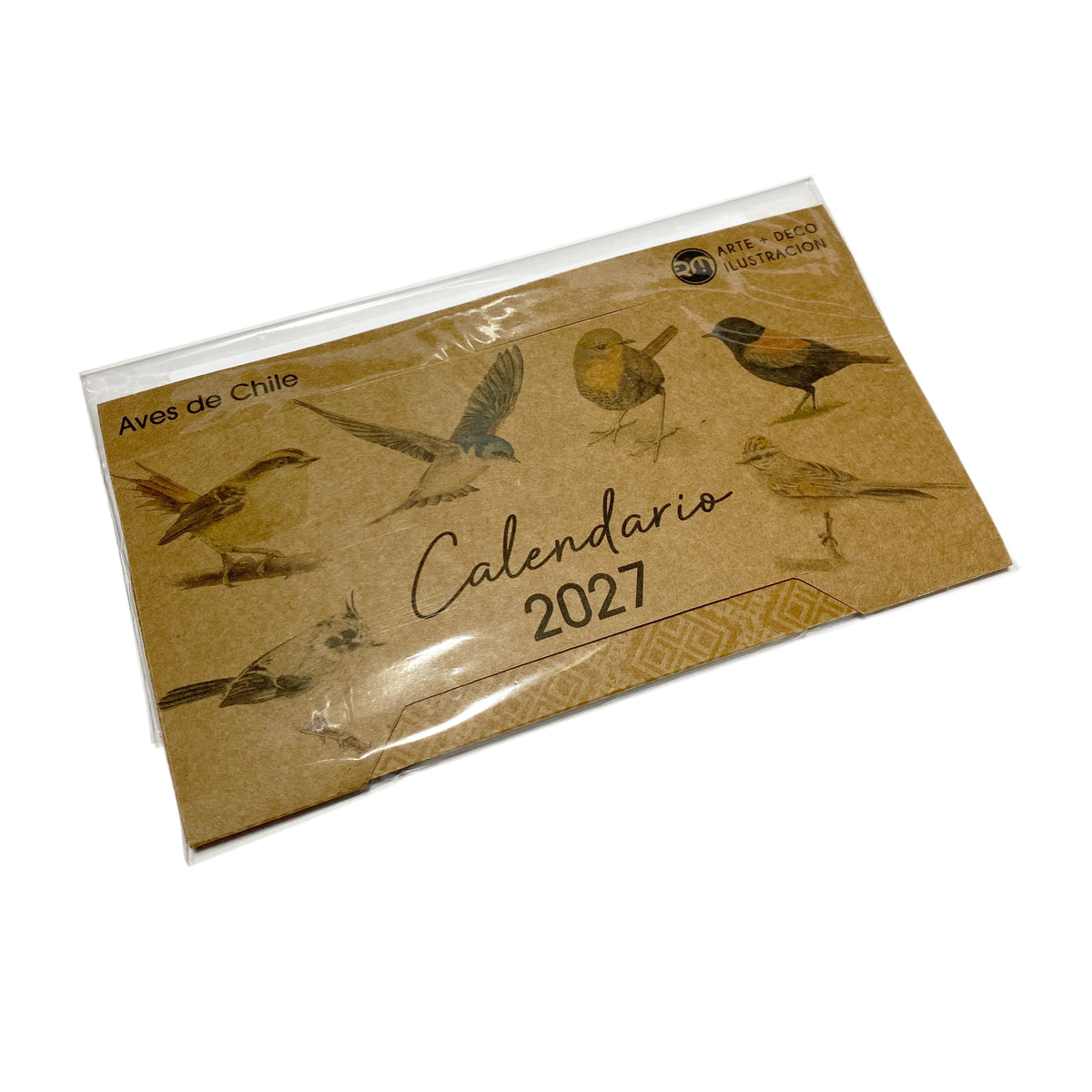 Calendario de escritorio 2027 - Aves de Chile