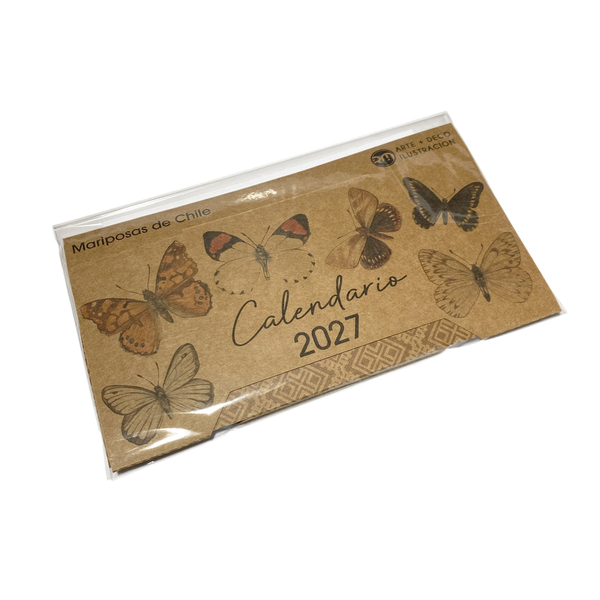 Calendario de escritorio 2027 - Mariposas de Chile