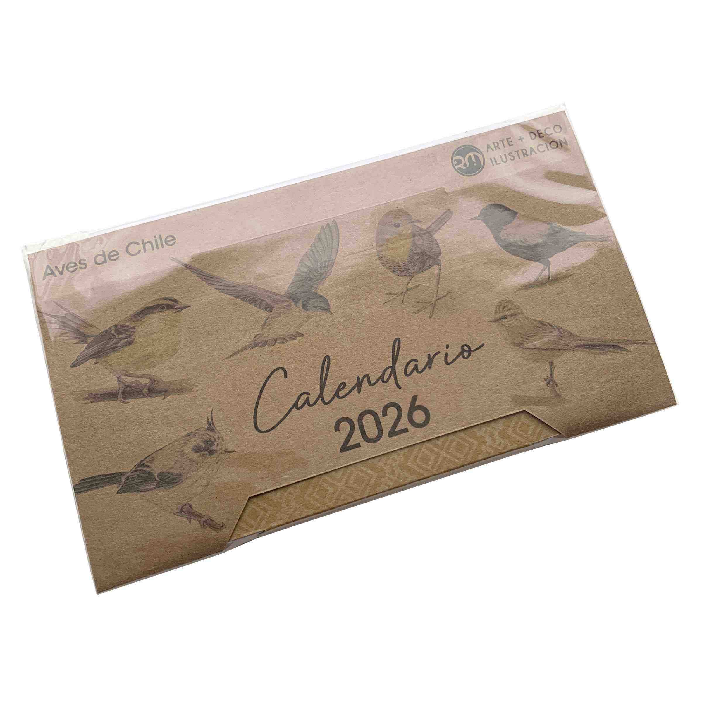 Calendario de escritorio 2026 - Aves de Chile