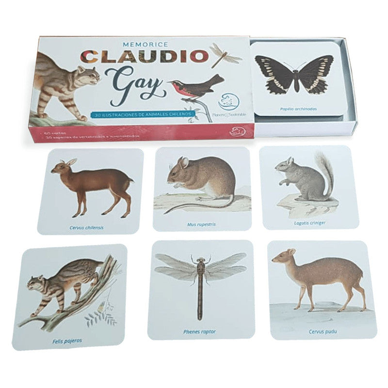 Memorice de animales Chilenos - Claudio Gay